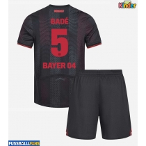 Bayer Leverkusen Loic Bade #5 Heimtrikotsatz Kinder 2025-26 Kurzarm (+ Kurze Hosen)